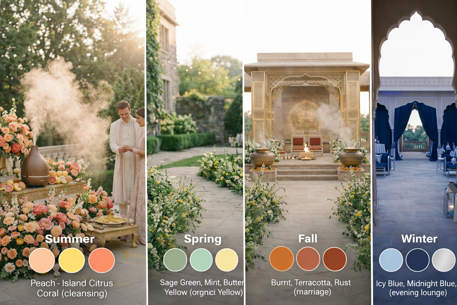 2026 wedding color palette scent led multi sensory design