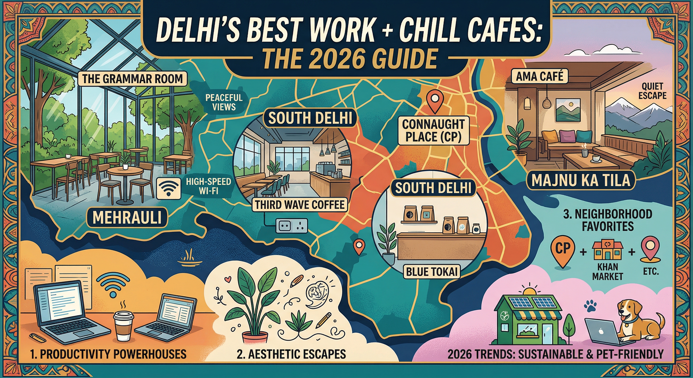 Best Cafes in Delhi for Work + Chill: The 2026 Guide to Productivity & Vibes