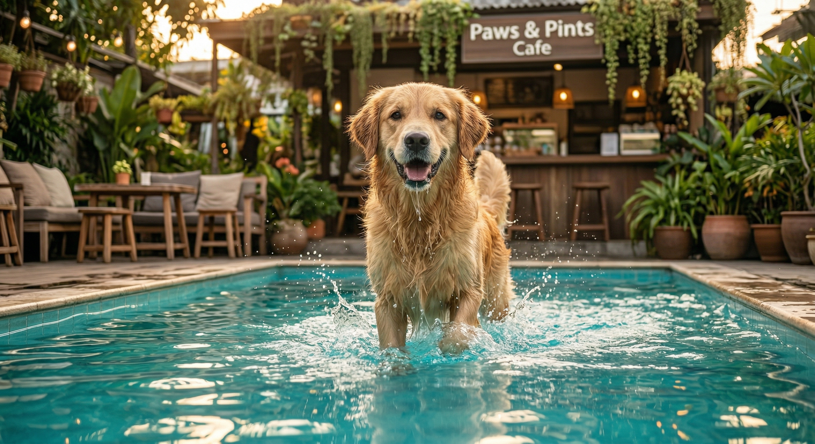 Paws pints dog friendly cafe pool india